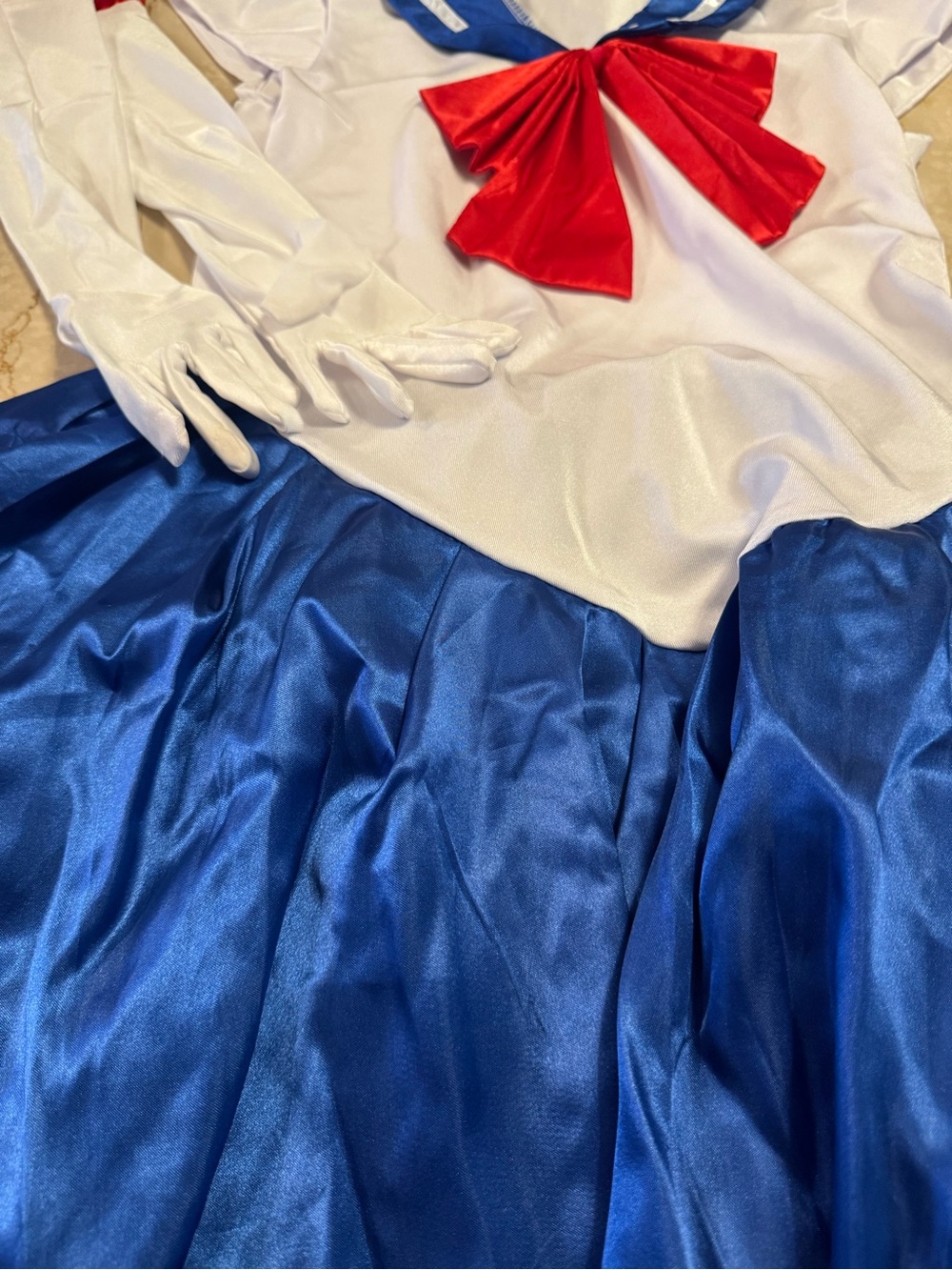 Sailor Moon Costume Dress Gloves Tiara Anime Cosplay Halloween - Picture 3 of 5
